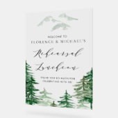 Forêt de aquarelle de campagne Répétition Brunch (Angle)