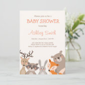 Forêt de Baby showers invitations (Debout devant)