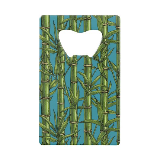 Forêt de bambou sur bleu (Devant)