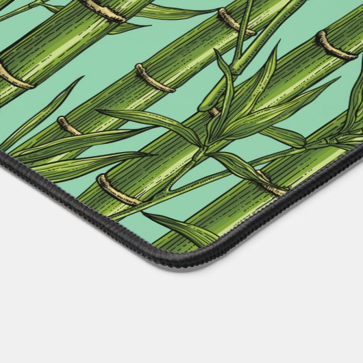 Forêt de bambou sur bleu clair (Coin)