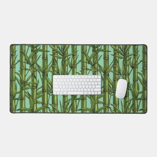Forêt de bambou sur bleu clair (Clavier et souris)