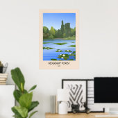 Forêt de Bedgebury Affiche de voyage Kent (Bureau à domicile)
