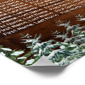 Forêt de bois neigeux Tableau des sièges de campag (Coin)