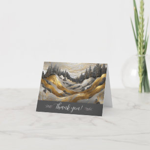 Forêt de Cartes de remerciements de coeur personna