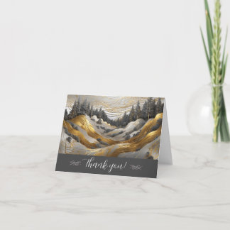 Forêt de Cartes de remerciements de coeur personna