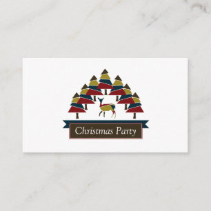 Forêt de cerfs hivernaux, Invitation de billet de