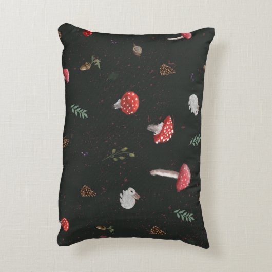 Forêt de champignons coussin mignon (Dos(Vertical))