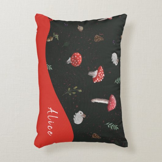 Forêt de champignons coussin mignon (Devant(Vertical))