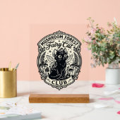 Forêt de champignons Fée Chat Drôle Chat Graphique (Mariage)