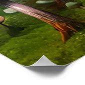 Forêt de champignons rouges | AI Art Poster (Coin)