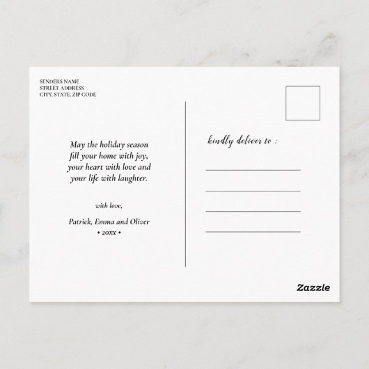 Forêt de forêt verte Bébé Cerf Pin Carte postale (Dos)