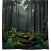 Forêt de jungle de rideau de douche vert Design (Devant)