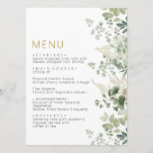 Forêt de Leves Floral Menu Mariage (Devant)