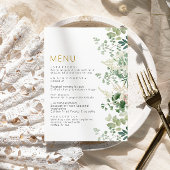 Forêt de Leves Floral Menu Mariage