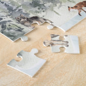 Forêt de Misty | Puzzle de scie à bois sauvage (Côté)