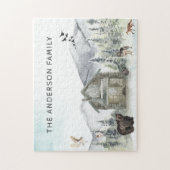 Forêt de Misty | Puzzle de scie à bois sauvage (Vertical)