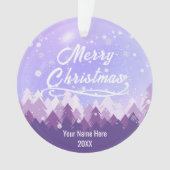 Forêt de neige douce et paisible sur mesure Joyeux (devant)