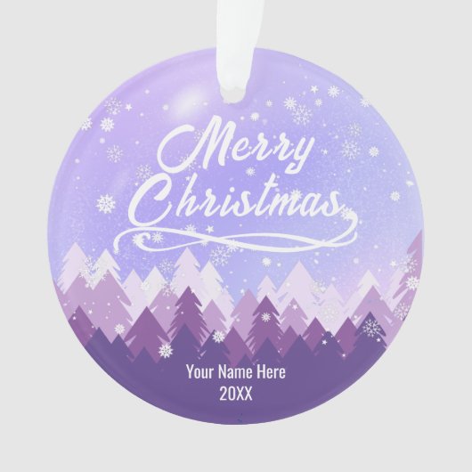 Forêt de neige douce et paisible sur mesure Joyeux (devant)