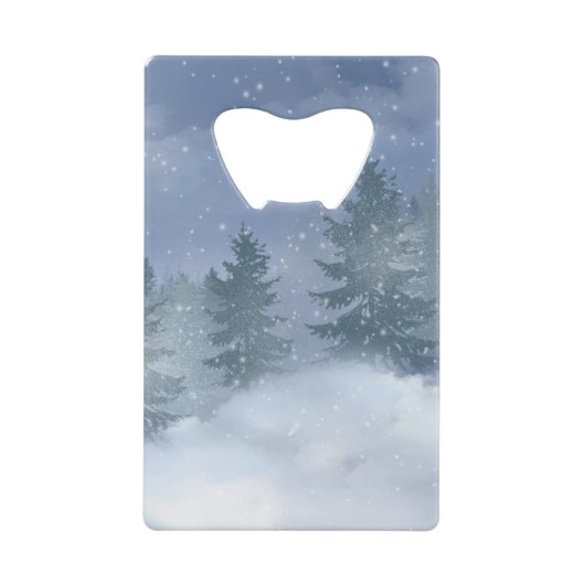 Forêt de neige en hiver Zippo Lighter (Devant)