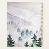 forêt de pins après l'aquarelle peinte à la main a (Dos)