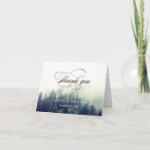 Forêt de pins en hiver Script Merci (Devant)