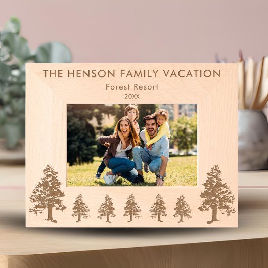 Forêt de pins Nature Photo Cadres gravés