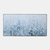 Forêt d'épinette de hêtre recouverte de neige dans (Recto)