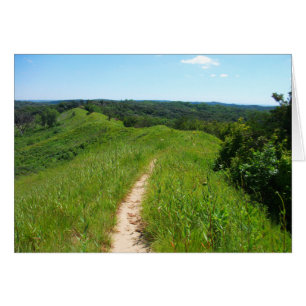 Forêt d'état de Loess Hills Vue sur le chemin, Iow