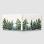 Forêt d'été verte romantique Mariage Livre d'or (Complet)