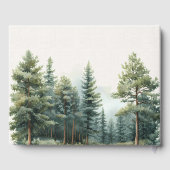 Forêt d'été verte romantique Mariage Livre d'or (Verso)