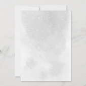 forêt d'hiver invitation à la douche nuptiale (Dos)