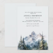 Forêt d'hiver | Invitations de forêt (Devant / Derrière)