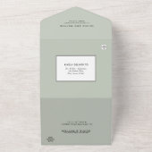 Forêt d'hiver Mariage neige tout en une invitation (Dehors)