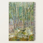 forêt d'hiver peinture aquarelle (Dos)