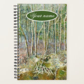 forêt d'hiver peinture aquarelle (Devant)