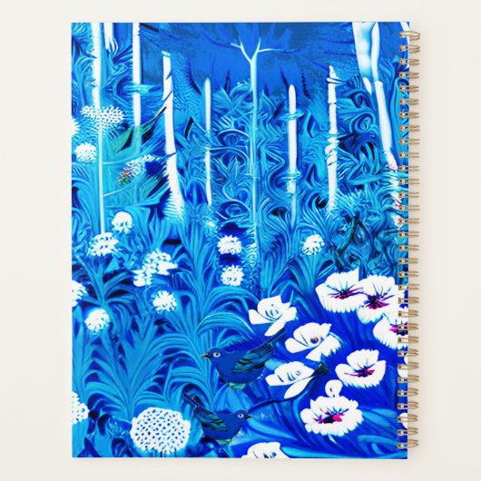 Forêt d'Imaginaires avec fleurs et oiseaux (Dos)