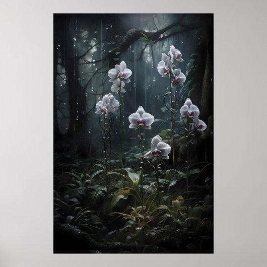 Forêt d'orchidées sauvages, Impression d'académie (Devant)