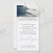 Forêt en hiver Sympathie Merci Carte photo (Devant)