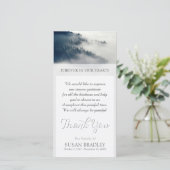 Forêt en hiver Sympathie Merci Carte photo (Debout devant)