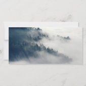 Forêt en hiver Sympathie Merci Carte photo (Dos)