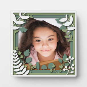 Forêt enchantée 3D Cadre photo Maman Plaque cadeau