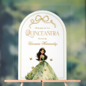 Forêt enchantée Élégante Quinceanera Affiche de bi (Neutre)
