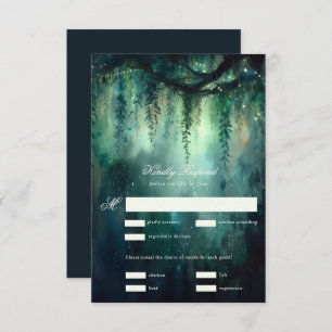 Forêt enchantée Lumières Fée Magique Mariage RSVP