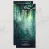 Forêt enchantée Lumières fées magiques Menu Mariag (Devant / Derrière)