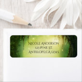 Forêt enchantée romantique Étiquettes de adresse r (En situation)