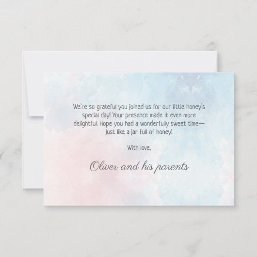 Forêt enchantée Wild Un garçon Invitation d'annive (Dos)