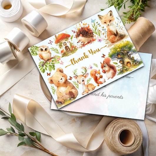 Forêt enchantée Wild Un garçon Invitation d'annive