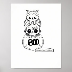 Forêt et Archer Couleur de votre propre affiche