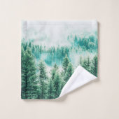 Forêt et brouillard (Gant de toilette)
