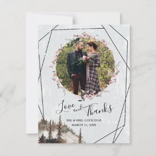 Forêt et corbeau Floral Mariage de Merci
